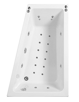 Phoenix Taranto Whirlpool Bath System 1, 2 And 3 with RH Screen