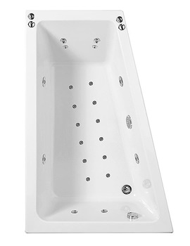 Phoenix Taranto Whirlpool Bath System 1, 2 And 3 with LH Screen