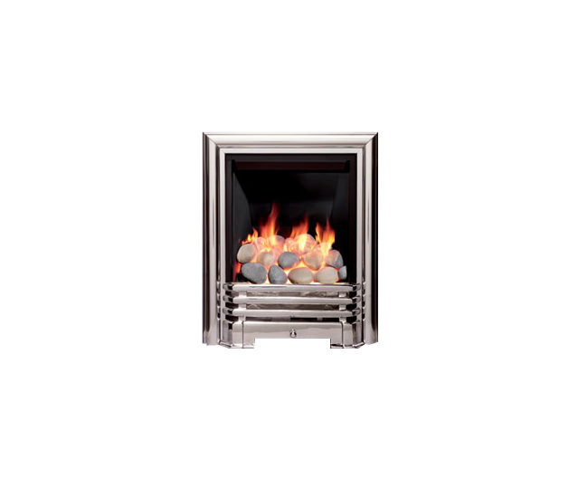 Be Modern Savannah Full Depth Inset Gas Fire ChromePebble 81167