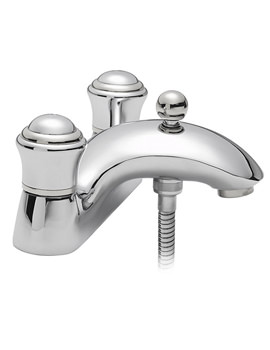 Sagittarius Metz Pillar Bath Shower Mixer Tap With No1 Kit Satin