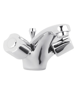 Roca Danube-N And Danube-Cross Basin Mixer Tap With Pop-Up Waste