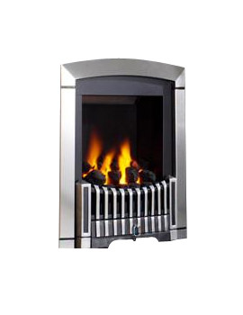 Flavel Rhapsody Slide Control Natural Gas Fire Silver | FDCN68SN