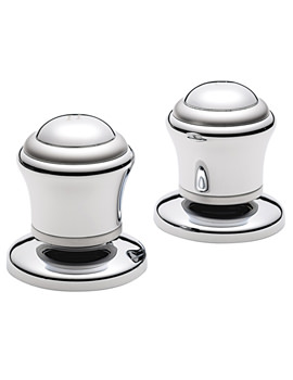 Sagittarius Metz Deck Mounted Side Valves Pair-Satin | MZ-187-S