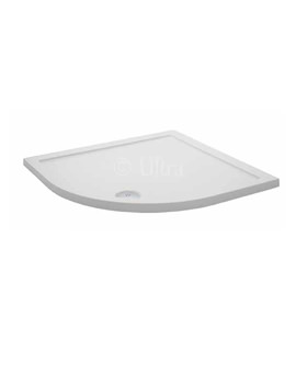 Ultra Pearlstone Offset Quadrant Shower Tray 800 x 800mm | PST105