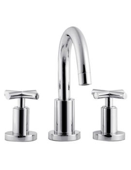 Ultra Helix 3 Hole Deck Mounted Basin Mixer Tap | HEX307