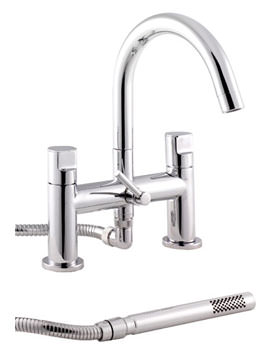 Ultra Ecco Swivel Spout Bath Shower Mixer Tap With Kit | PM304 ECC399