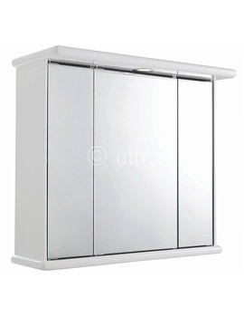 Ultra Cryptic Triple Mirror Cabinet With Light and Digital Clock | LQ375