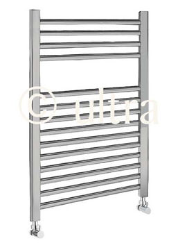 Ultra Straight Ladder Heated Towel Rail Chrome 500mm x 700mm | HK381