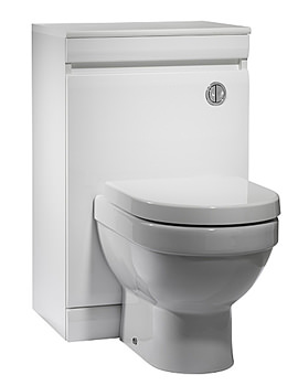 Image of Tavistock Groove 500mm White Back To Wall WC Unit - GR5BTWW