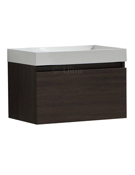 Ultra Zone Basin 600mm And Oak Finish Cabinet | RF019
