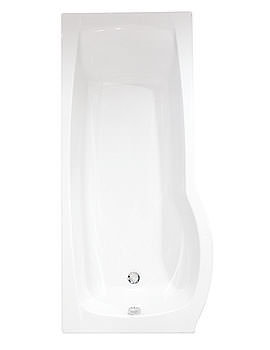 Roca Giralda Left Hand Acrylic Shower Bath 1700 x 800mm | 1235L2000