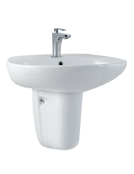 Phoenix Dale Large Basin And Semi Pedestal 630mm Wide