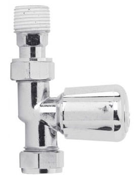 Ultra Straight Radiator Valve Chrome | HT371