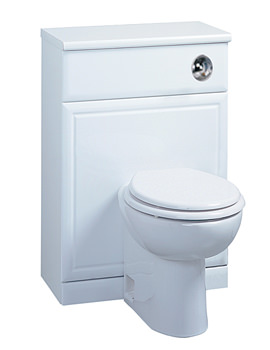 Image of Tavistock Aspen 500mm White Back To Wall WC Unit Including Worktop