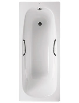 Roca Carla Deluxe Steel Bath 1700 x 700mm With Anti Slip | 2394L3000