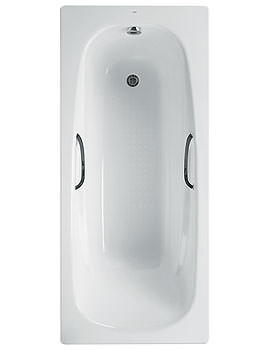 Roca Carla Plus Steel Bath 1700 x 700mm With Anti Slip | 237733000