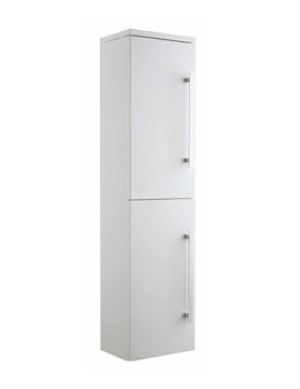 Ultra Design Wall Mounted Tall Side Cabinet White 350mm | CAB032