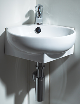 Phoenix Wall Mounted Corner Basin 260mm x 390mm | VB043