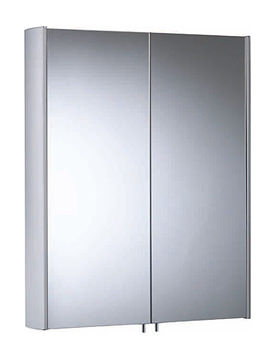 Tavistock Move Double Mirror Doors Aluminium Cabinet 580mm | MO58AL