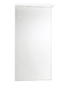 Phoenix Euro White Mirror And Lights 500mm | EURO55MW