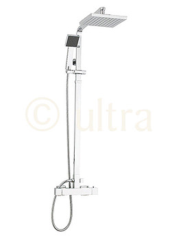 Ultra Square Bar Shower Valve With Sheer Slide Rail Kit | A3559