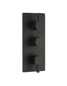 Ultra Muse Triple Concealed Thermostatic Shower Valve Black | MUSV73