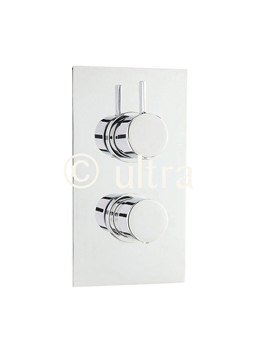 Ultra Venture Thermostatic Twin Shower Valve With Diverter | VENV52