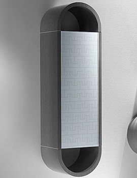 Roca Veranda Curved Column Wall Hung Unit White Glass