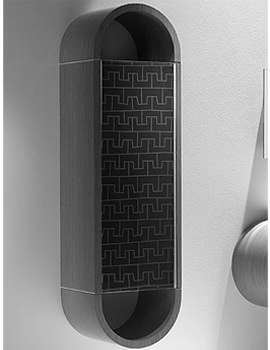 Roca Veranda Curved Column Wall Hung Unit Black Glass