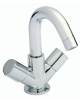Ultra Ecco Mono Basin Mixer Tap With Push Button Waste | PM365 ECC399