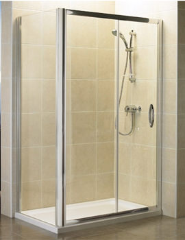 April Identiti2 Sliding Shower Door 1500mm Silver | AP9481S