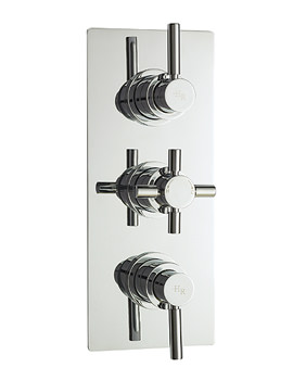Tec Pura Plus Triple Concealed Thermostatic Shower Valve | A3023