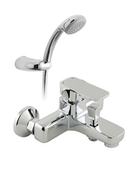 Vado Phase Exposed Bath Shower Mixer Tap With Shower Kit | PHA-123+K