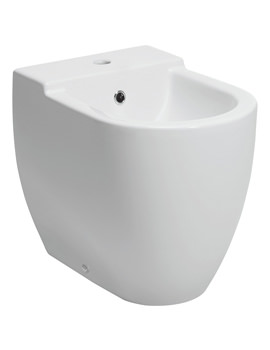 Bauhaus Stream II 1 Tap Hole Back To Wall Bidet 580mm | RG8007CW