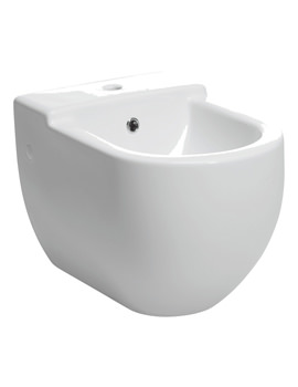 Bauhaus Stream II 1 Tap Hole Wall Hung Bidet 510mm | RG8006CW