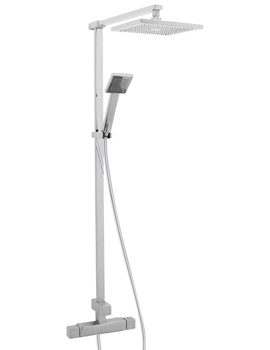 Image of Deva Savvi Thermostatic Bar Shower With Rigid Riser Kit And Diverter