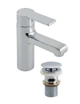 Vado Ion Mono Basin Mixer Tap With Clic-Clac Waste | ION-100-CC