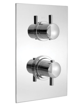Vado Celsius 3 Outlet 2 Handle Thermostatic Shower Valve | CEL-148B-3-SQ