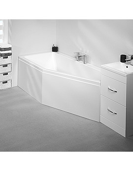 Carron Quantum Space Saver 5mm Acrylic Bath 1700 x 750mm Right Hand