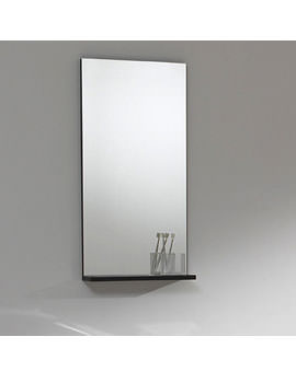 Ultra Asset Bathroom Mirror With Shelf 450mm x 900mm Oak | LQ001