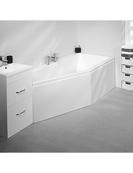 Carron Quantum Space Saver 5mm Acrylic Bath 1700 x 750mm Left Hand