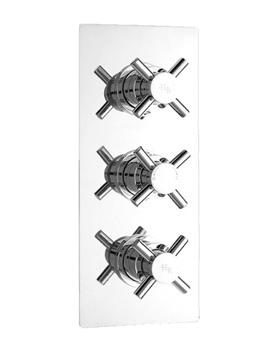 Hudson Reed Triple Concealed Thermostatic Shower Valve | KRI3211