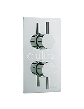 Ultra Pioneer Twin Concealed Thermostatic Shower Valve Chrome | PIOV41
