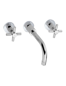 Hudson Reed Tec Crosshead Wall Mounted Basin Mixer Tap | TEX317