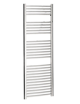 Image of Bauhaus Stream Curved Towel Rail Chrome Finish 500 x 1430mm | ST50X143C