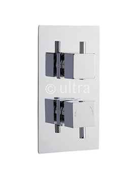 Ultra Pioneer Twin Concealed Thermostatic Shower Valve Square | PIOV51