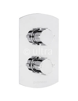 Ultra Pioneer Twin Concealed Thermostatic Shower Valve Chrome | PIOVO1