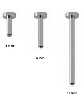Vado Elements Fixed Head Ceiling Mounting Shower Arm | ELE-CMA-4IN