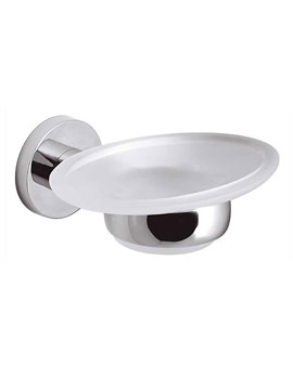 Vado Elements Frosted Glass Soap Dish And Holder | ELE-182