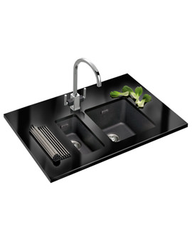 Franke Kubus Pro Pack KBG 110 16 + KBG 110 34 Fragranite Sink And Tap